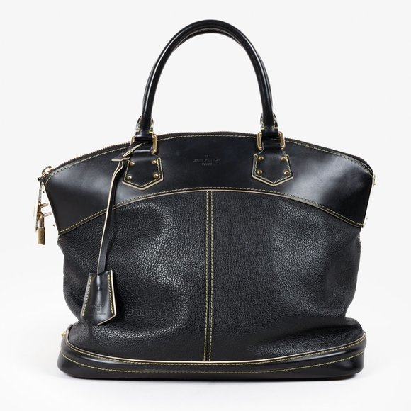Louis Vuitton Black Suhali Lockit GM Tote - Picture 2 of 14